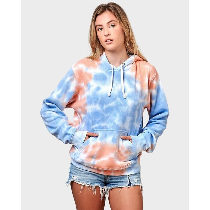 Tie-Dyed Fleece Hooded Sweatshirt ( Adult )   Thumbnail