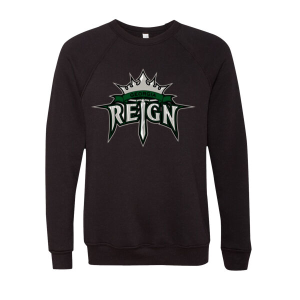 Reign Softball (only Front) - Sponge Fleece Raglan Crewneck Sweatshirt Thumbnail