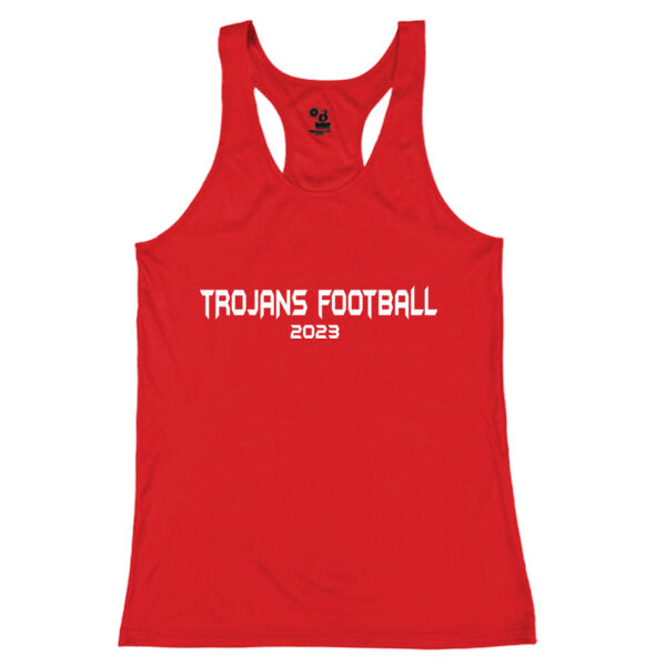 Trojan Football_6U_Football - Girls’ B-Core Racerback Tank Top Thumbnail