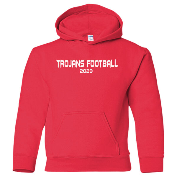 Trojan Football_6U_Football - Youth Heavy Blend™  Hooded Sweatshirt Thumbnail