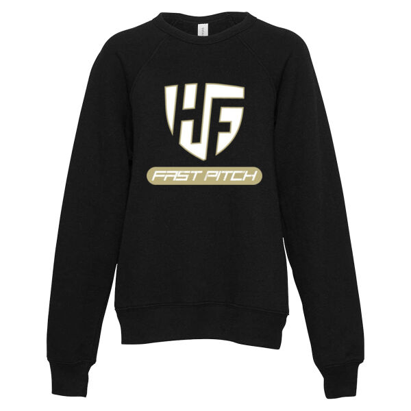 HF Fast Pitch - Sponge Fleece Crewneck Sweatshirt (Youth) Thumbnail