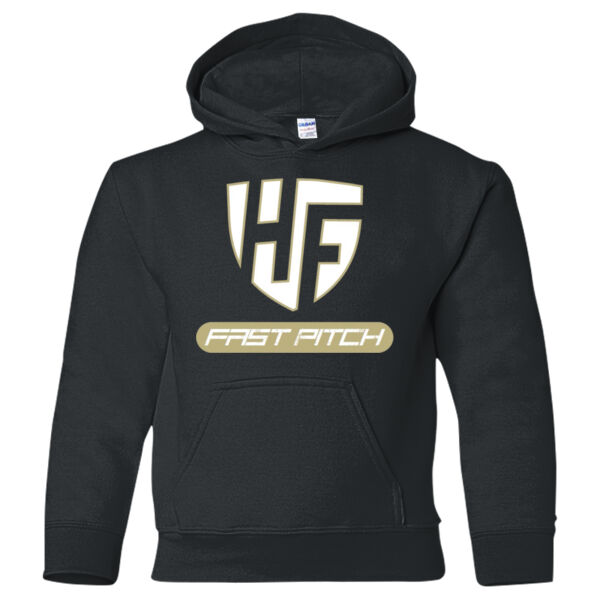 HF Fast Pitch - Heavy Blend™  Hooded Sweatshirt (Youth) Thumbnail