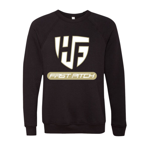 HF Fast Pitch - Sponge Fleece Raglan Crewneck Sweatshirt (Adult) Thumbnail